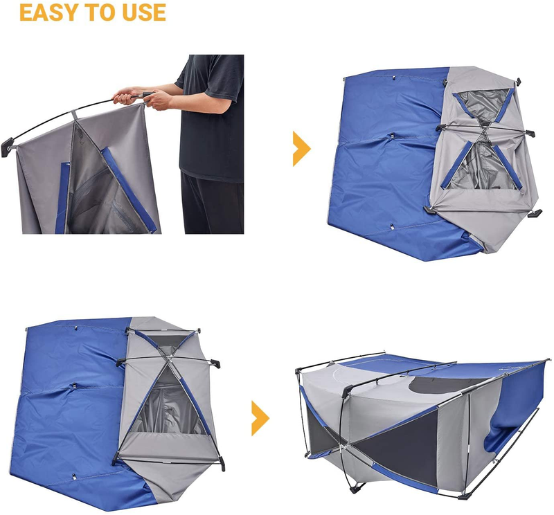 Kingcamp Shower Tent Oversize Outdoor Shower Tents for Camping Dressing Room Portable Shelter Changing Room Shower Privacy Shelter Single/Double Shower Tent Sporting Goods > Outdoor Recreation > Camping & Hiking > Portable Toilets & Showers KingCamp   