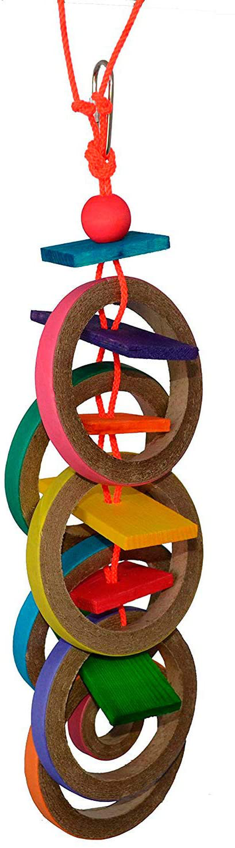 Super Bird Creations 18 by 4-Inch Olympic Rings Bird Toy, Large Animals & Pet Supplies > Pet Supplies > Bird Supplies > Bird Toys Super Bird Creations Varies  