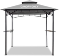 Easylee Grill Gazebo Shelter Replacement Canopy 5'x8' Double Tiered BBQ Cover Roof ONLY FIT for Gazebo Model L-GG001PST-F (Grey) Home & Garden > Lawn & Garden > Outdoor Living > Outdoor Structures > Canopies & Gazebos Easylee Gray  