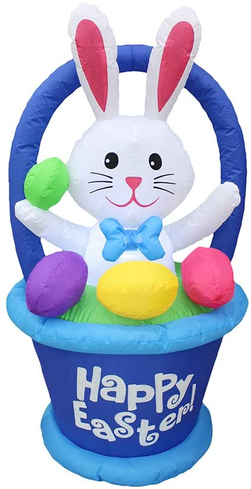 Impact Canopy Inflatable Outdoor Easter Decoration, Easter Bunny Egg Basket, 4 Feet Tall Home & Garden > Decor > Seasonal & Holiday Decorations IMPACT CANOPY Bunny Basket  