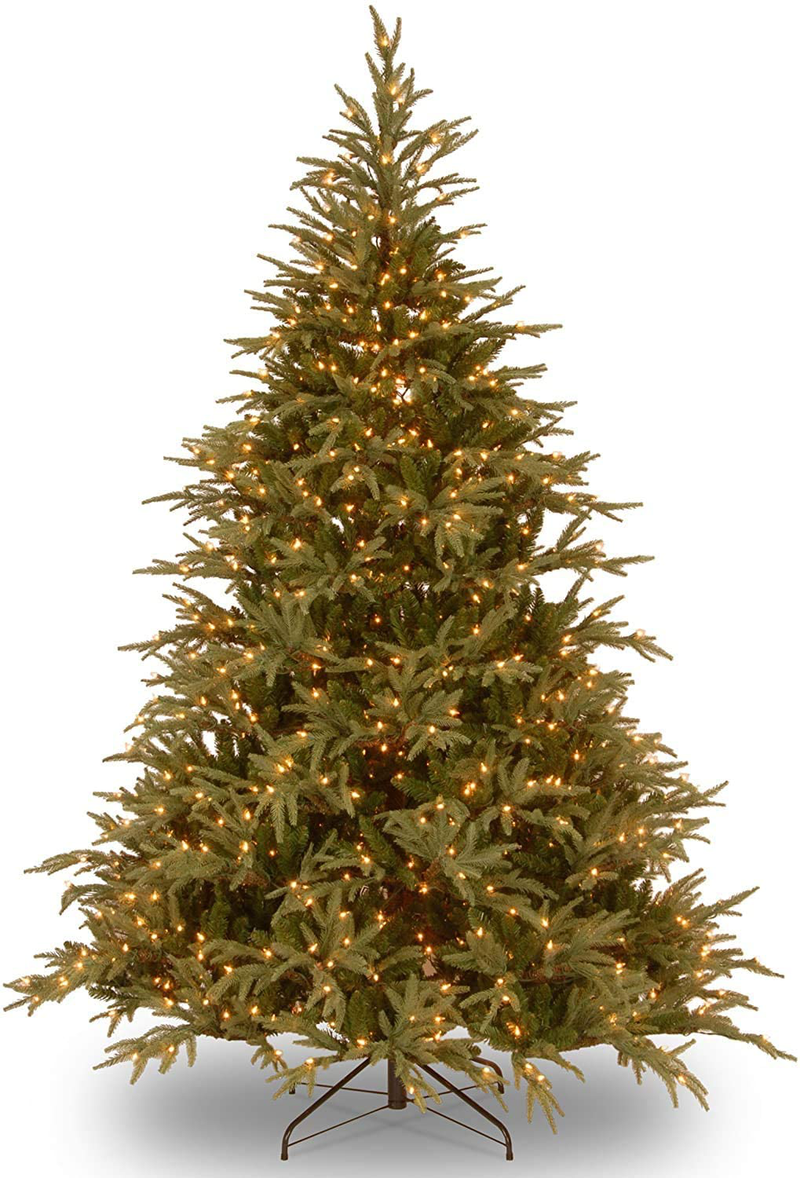 National Tree Company 'Feel Real' Pre-lit Artificial Christmas Tree | Includes Pre-strung Multi-Color LED Lights and Stand | Frasier Grande Fir - 6.5 ft Home & Garden > Decor > Seasonal & Holiday Decorations > Christmas Tree Stands National Tree Company 6 ft  