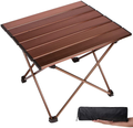 Grope Portable Camping Table with Aluminum Table Top, Folding Beach Table Easy to Carry, Prefect for Outdoor, Picnic, BBQ, Cooking, Festival, Beach, Home Sporting Goods > Outdoor Recreation > Camping & Hiking > Camp Furniture Grope Coffee  