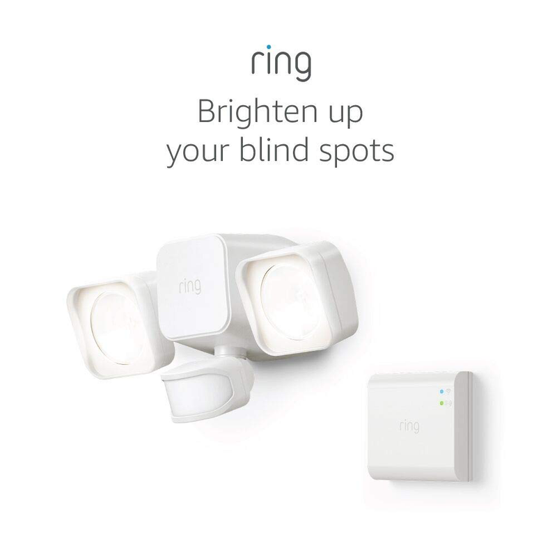 Ring Smart Lighting – Floodlight, Battery-Powered, Outdoor Motion-Sensor Security Light, Black (Bridge required)