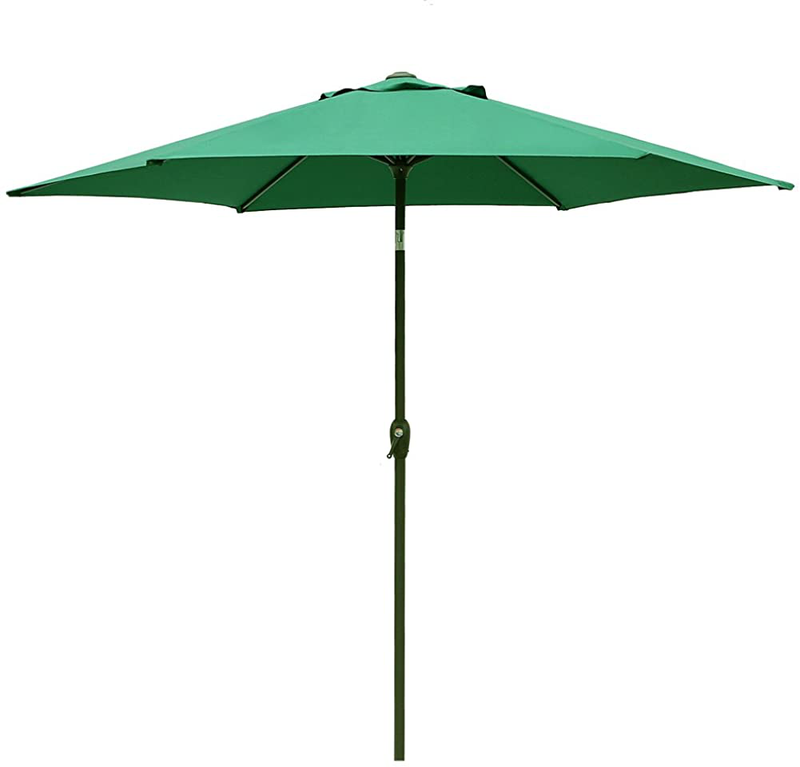 Le Papillon 9 ft Outdoor Patio Umbrella Aluminum Table Market Umbrella Home & Garden > Lawn & Garden > Outdoor Living > Outdoor Umbrella & Sunshade Accessories Le Papillon Green  