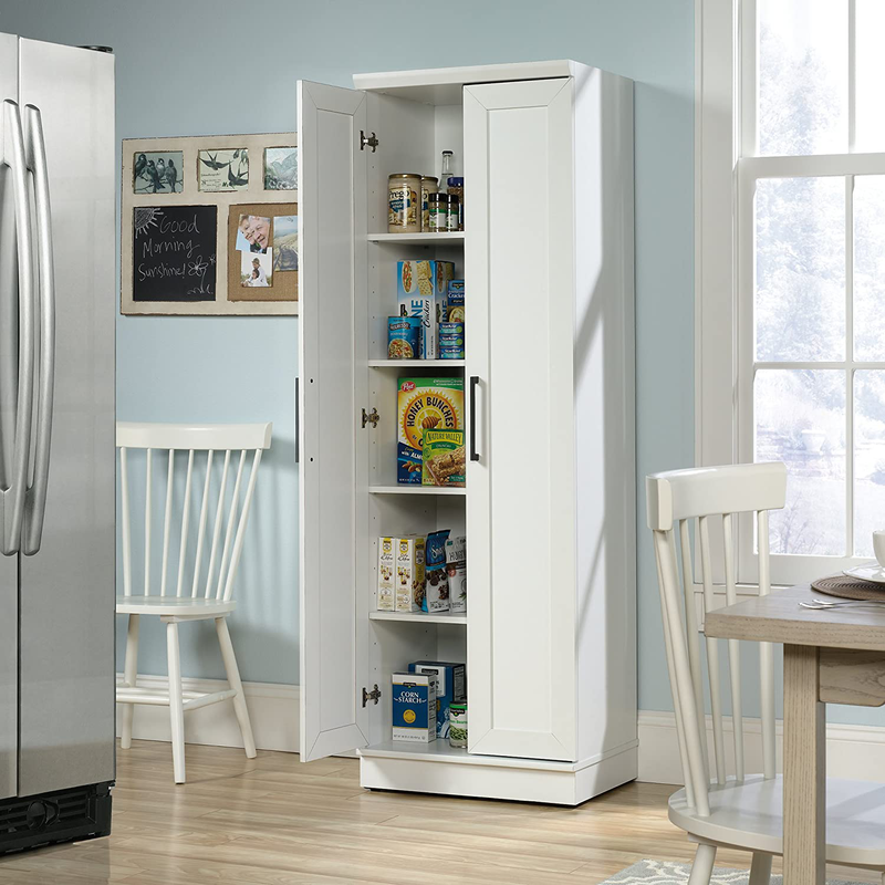 Sauder Homeplus Storage Cabinet, Soft White Finish