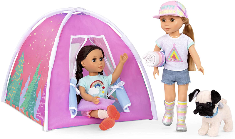 Glitter Girls Dolls – Camping Set – Colorful Play Tent & Rainbow Sleeping Bag with Pillow – 14-Inch Doll Accessories for Kids Ages 3 and up – Children’S Toys Sporting Goods > Outdoor Recreation > Camping & Hiking > Tent Accessories Glitter Girls   