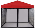 PCAFRS Mosquito Net with Zipper for Outdoor Camping Mosquito Net DIY Canopy Screen Wall Outdoor Mosquito Net for 10 x 10' Patio Gazebo and Tent (Only Mosquito Net Outdoor Tent Not Including) Home & Garden > Lawn & Garden > Outdoor Living > Outdoor Structures > Canopies & Gazebos PCAFRS black  