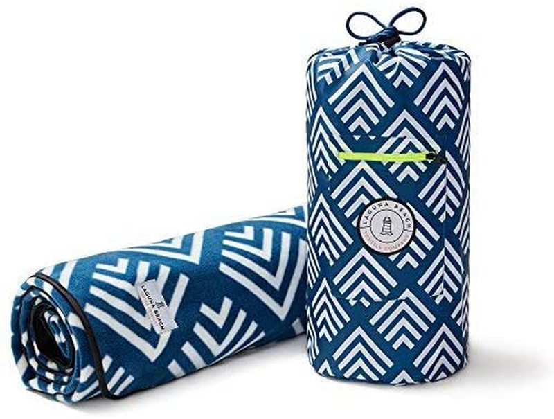 Picnic & Outdoor Blanket | Plush and Water-Resistant Outdoor Mat | Perfect for Camping, Beach, Park and Picnics Home & Garden > Lawn & Garden > Outdoor Living > Outdoor Blankets > Picnic Blankets Laguna Beach Textile Company Blue Arrow  