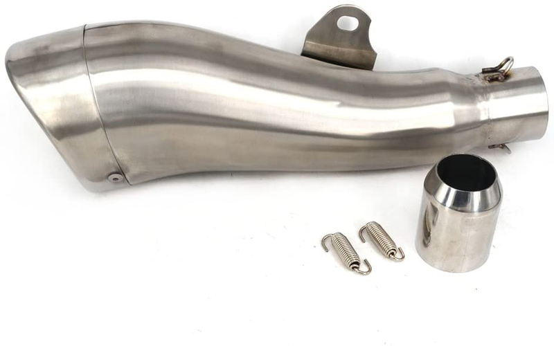 JFG RACING Slip on Exhaust 1.5-2 Inlet Stainelss Steel Muffler with Moveable DB Killer for Dirt Bike Street Bike Scooter ATV Racing  JFG RACING R  