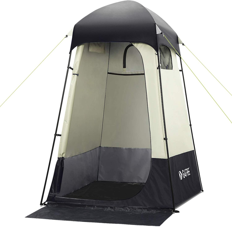 G4Free Large Outdoor Privacy Shower Tent, 7.5FT Portable Camping Easy Set up Deluxe Shelter Tent Dressing Changing Room with Carry Bag, Camp Toilet Sporting Goods > Outdoor Recreation > Camping & Hiking > Portable Toilets & ShowersSporting Goods > Outdoor Recreation > Camping & Hiking > Portable Toilets & Showers G4Free Black  