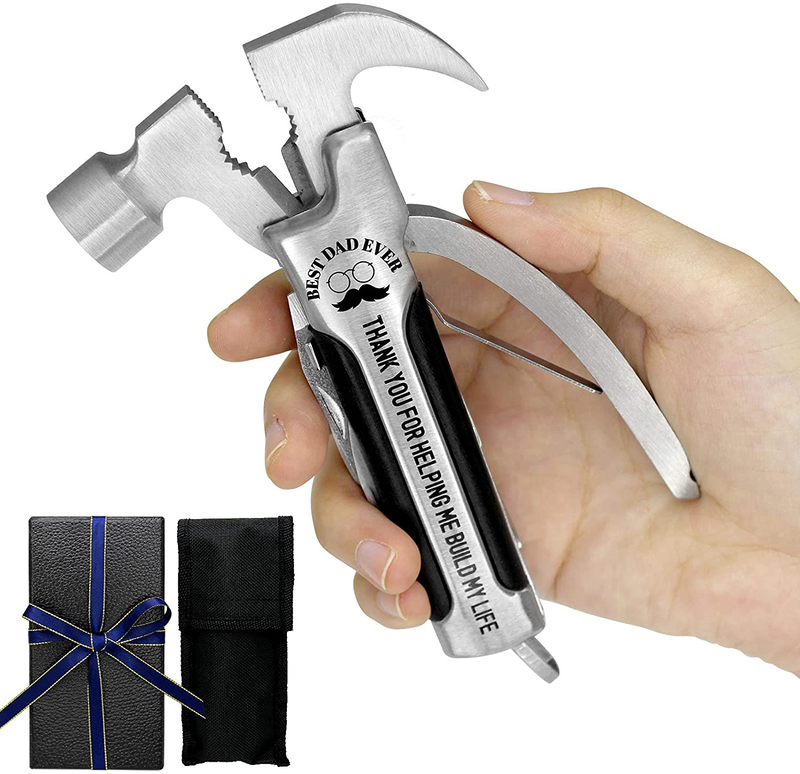 Gift for Dad, Christmas Gift from Daughter Son Kids, Multi Mini Hammer Camping Survival Tool for Men,Father Birthday Gift Ideas Sporting Goods > Outdoor Recreation > Camping & Hiking > Camping Tools Hidreams   