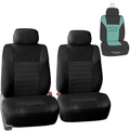 FH Group Sports Fabric Car Seat Covers Pair Set (Airbag Compatible), Gray / Black- Fit Most Car, Truck, SUV, or Van Vehicles & Parts > Vehicle Parts & Accessories > Motor Vehicle Parts > Motor Vehicle Seating ‎FH Group Solid Black  