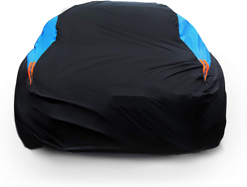 MORNYRAY Waterproof Car Cover All Weather Snowproof UV Protection Windproof Outdoor Full car Cover, Universal Fit for Sedan (Fit Sedan Length 194-206 inch)  MORNYRAY Fit Sedan Length 194-206 inch  