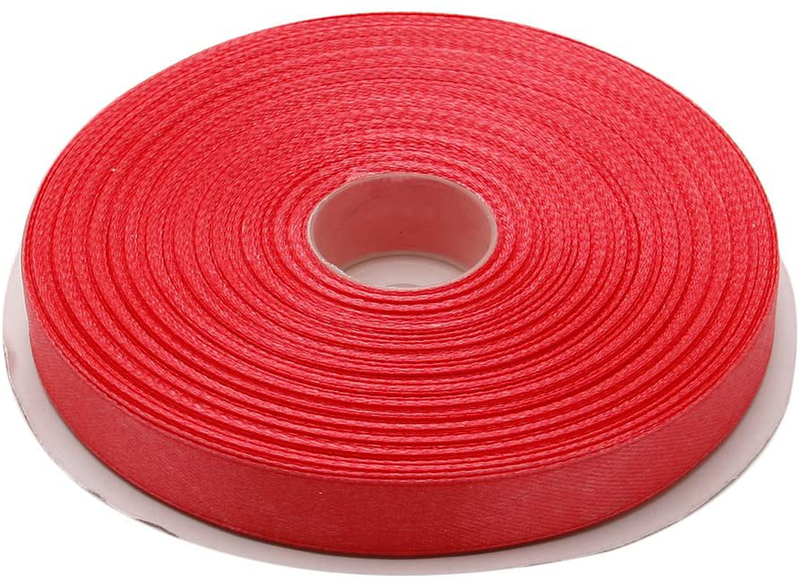 Topenca Supplies 3/8 Inches x 50 Yards Double Face Solid Satin Ribbon Roll, White Arts & Entertainment > Hobbies & Creative Arts > Arts & Crafts > Art & Crafting Materials > Embellishments & Trims > Ribbons & Trim Topenca Supplies Coral 1/2" x 50 yards 
