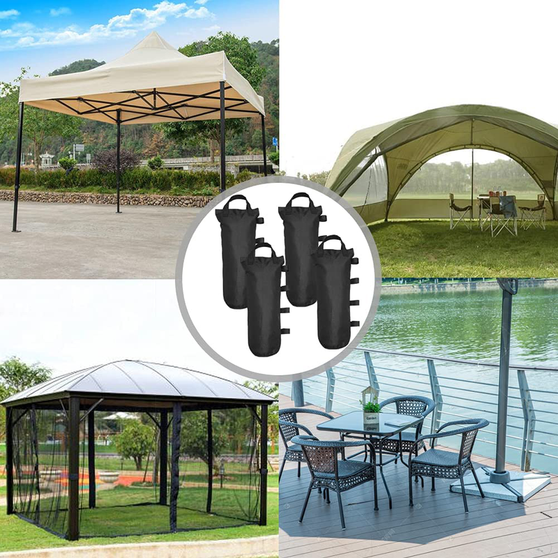 Gazebo Sand Bag, Heavy Duty Double-Stitched Weight Bags, Leg Weights for Pop up Canopy Tent Sun Shades, Umbrella (4 Pack) Home & Garden > Lawn & Garden > Outdoor Living > Outdoor Structures > Canopies & Gazebos Boerni   