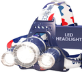 DanForce Headlamp. USB Rechargeable LED Head Lamp. Ultra Bright CREE 1080 Lumen Head Flashlight + Red Light. HeadLamps for Adults, Camping, Outdoors & Hard Hat Work. Zoomable IPX45 Headlight  DanForce Apollo  