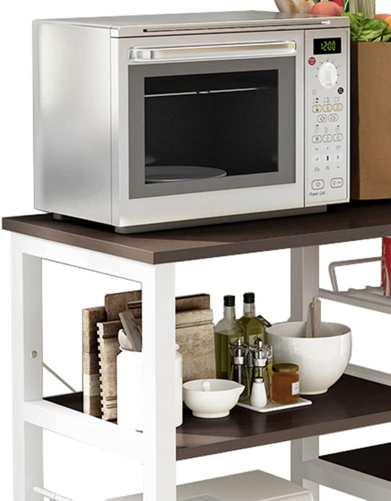 Soges 3-Tier Kitchen Baker's Rack Utility Microwave Oven Stand Storage Cart Workstation Shelf, W5s-B Home & Garden > Kitchen & Dining > Food Storage soges   