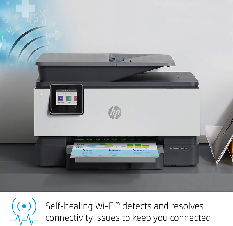 HP OfficeJet Pro 9015 All-in-One Wireless Printer, with Smart Home Office Productivity, HP Instant Ink, Works with Alexa (1KR42A) Electronics > Print, Copy, Scan & Fax > Printers, Copiers & Fax Machines HP   