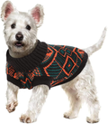 Nanaki Cozy Pet Dog Sweater Soft Knitwear, Retro Thickening Warm Turtleneck Dog Cat Winter Clothes Knitted Dog Pullover, Pet Sweater Shirt Vest Coat for Small Pup Dog Cat Apparel Christmas Halloween Animals & Pet Supplies > Pet Supplies > Cat Supplies > Cat Apparel Nanaki Vintage black Small 