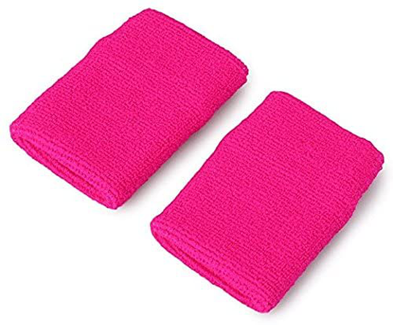 STONCEL 6/12/24Pairs Colorful Sports Wristbands Cotton Sweatband Wristbands Wrist Sweatbands Wrist Sweat Bands for Tennis,Sport, Basketball,Gymnastics,Golf,Running