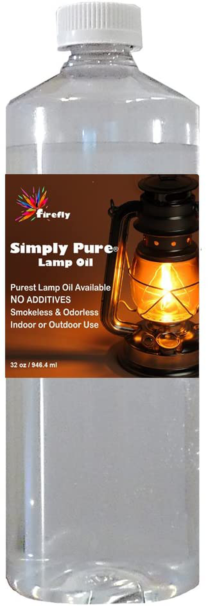 Firefly Kosher Paraffin Lamp Oil - 1 Gallon - Odorless & Smokeless - Simply Pure - Ultra Clean Burning Liquid Paraffin Fuel