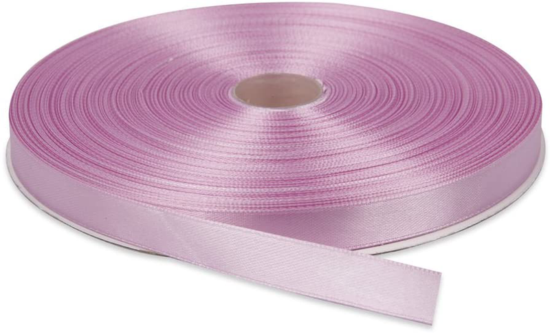 Topenca Supplies 3/8 Inches x 50 Yards Double Face Solid Satin Ribbon Roll, White Arts & Entertainment > Hobbies & Creative Arts > Arts & Crafts > Art & Crafting Materials > Embellishments & Trims > Ribbons & Trim Topenca Supplies Lavander 1/2" x 100 yards 