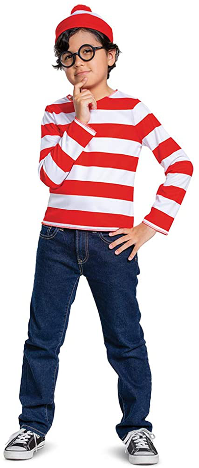 Kids Classic Where's Waldo Costume Apparel & Accessories > Costumes & Accessories > Costumes Disguise Medium (7-8)  