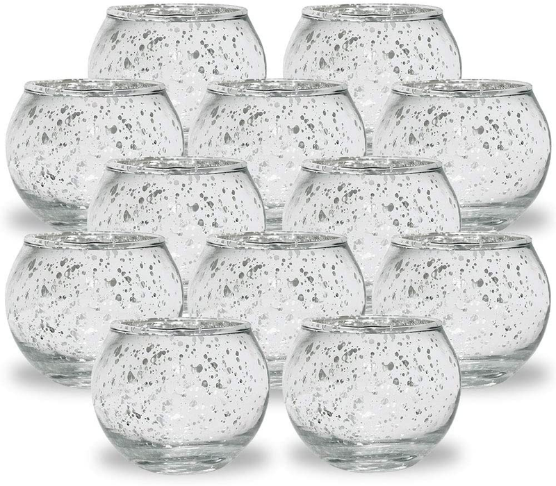 Just Artifacts 2-Inch Round Speckled Mercury Glass Votive Candle Holders (Gold, Set of 12) Home & Garden > Decor > Home Fragrance Accessories > Candle Holders Just Artifacts   