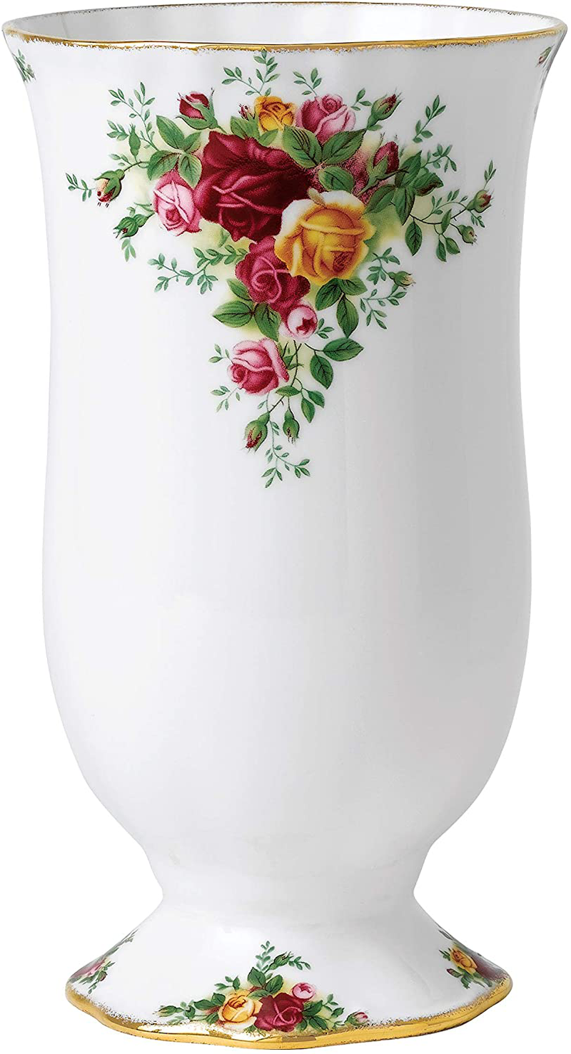 Royal Albert Old Country Roses 8.7" Vase, Inch, Multicolored Home & Garden > Decor > Vases Royal Albert Default Title  