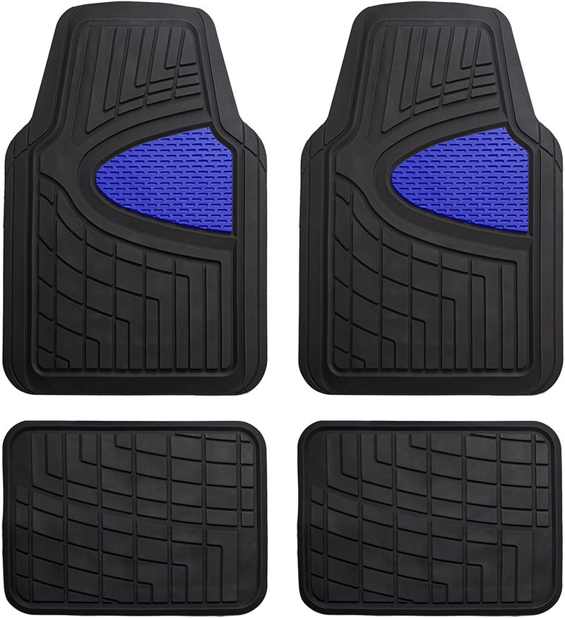 FH Group Beige F11311BEIGE Rubber Floor Mat(Heavy Duty Tall Channel, Full Set Trim to Fit) Vehicles & Parts > Vehicle Parts & Accessories > Motor Vehicle Parts > Motor Vehicle Seating FH Group Blue  