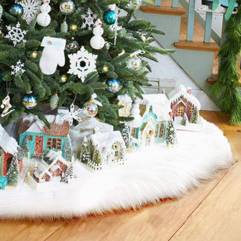 OiArt Christmas Tree Skirt Christmas Decorations Holiday Tree Ornaments Tree Decoration for Christmas Home Decorations(35 inches)