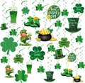 GOER St. Patrick'S Day Party Decorations,30 Pcs Irish Shamrock St. Patrick'S Day Hanging Swirls Party Supplies Arts & Entertainment > Party & Celebration > Party Supplies GOER St. Patrick’s Day  