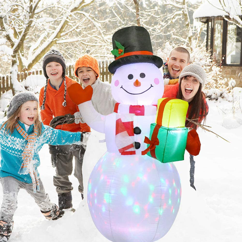 OurWarm 5FT Christmas Inflatables Outdoor Decorations, Inflatable Snowman Blow Up Yard Decorations with Rotating LED Lights for Indoor Outdoor Christmas Holiday Yard Garden Lawn Decor Home & Garden > Decor > Seasonal & Holiday Decorations& Garden > Decor > Seasonal & Holiday Decorations OurWarm   