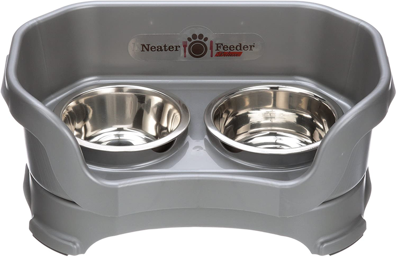 Neater Pet Brands - Neater Feeder Deluxe Dog and Cat Variations and Colors Animals & Pet Supplies > Pet Supplies > Cat Supplies Neater Pet Brands Gunmetal Grey Small 