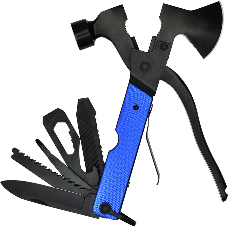 Multitool Camping, Anumit 16 in 1 Survival Gear Accessories Tools for Hiking, Fishing, Outdoor, Cool & Unique Gifts for Men Women, Car Kit with Hammer, Axe, Knife, Plier, Bottle Opener, Saw, Etc Sporting Goods > Outdoor Recreation > Camping & Hiking > Camping Tools Anumit   