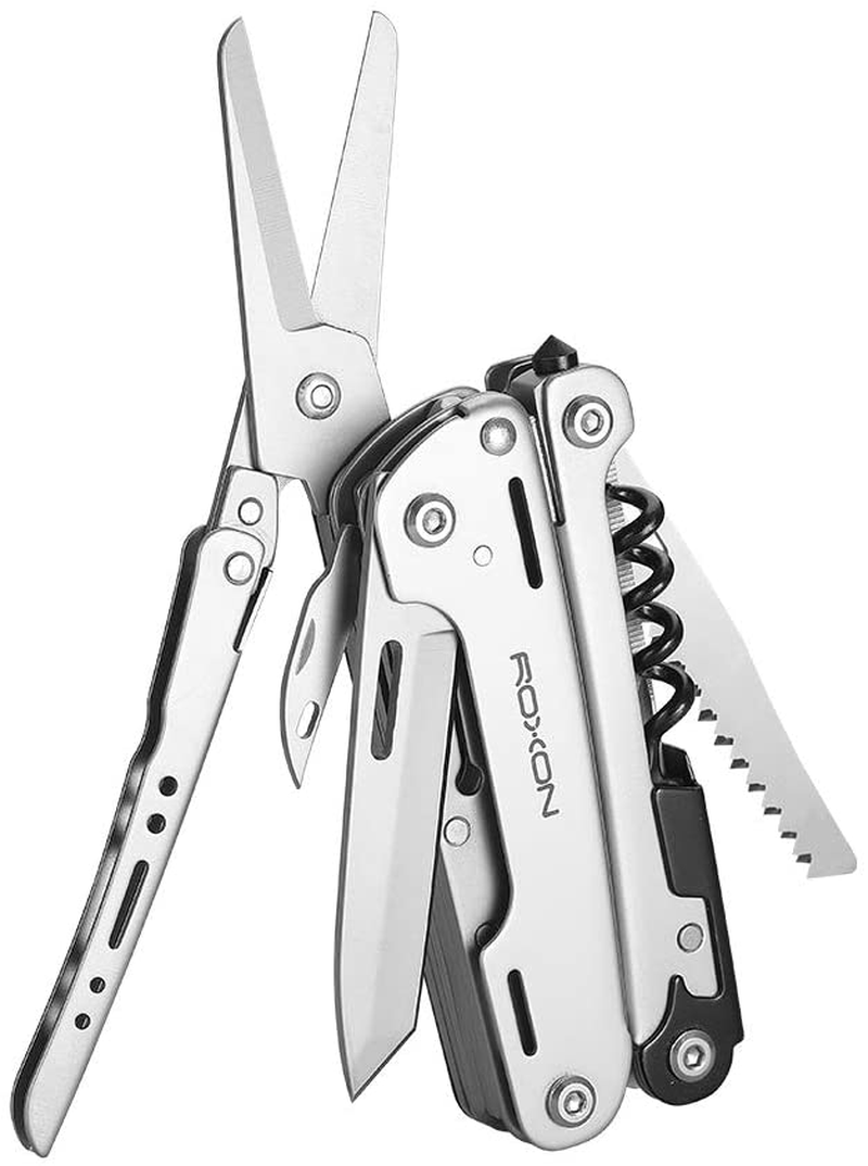 ROXON S801S STORM 16 in 1 Multitool Pliers EDC for Camping, Outdoor with Lockable Saw Blade with Nylon Case (S801S) Sporting Goods > Outdoor Recreation > Camping & Hiking > Camping Tools Roxon S801S  