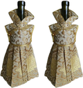OOCC 2Pcs Chinese Brocade Dress Wine Bottle Cover China Dress Cheongsam Wine Bags Champagne Bags for Party Christmas Decorations Hotel Bar Kitchen Table Decor (Red-F) Home & Garden > Decor > Seasonal & Holiday Decorations& Garden > Decor > Seasonal & Holiday Decorations OOCC Beige  