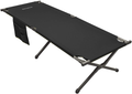 Kingcamp Camping Sleeping Cot Folding Bed 81” X 30” Extra Wide for Adults Heavy Duty Portable for Indoors & Outdoors Use Sporting Goods > Outdoor Recreation > Camping & Hiking > Camp Furniture KingCamp Black  