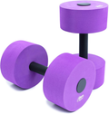 Sunlite Sports High-Density EVA-Foam Dumbbell Set, Water Weight, Soft Padded, Water Aerobics, Aqua Therapy, Pool Fitness, Water Exercise Sporting Goods > Outdoor Recreation > Boating & Water Sports > Swimming Sunlite Sports Purple  