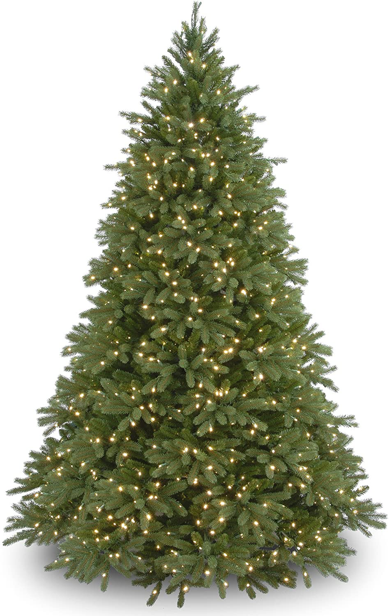 National Tree Company 'Feel Real' Pre-lit Artificial Christmas Tree | Includes Pre-strung White Lights and Stand | Jersey Fraser Fir Medium - 9 ft Home & Garden > Decor > Seasonal & Holiday Decorations > Christmas Tree Stands National Tree Company 6.5 ft  