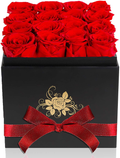 Perfectione Roses Luxury Preserved Roses in a Box, Red Real Roses Valentines Day Gifts for Her, Birthday Gifts for Women, for Wife Home & Garden > Decor > Seasonal & Holiday Decorations Perfectione Roses Red  