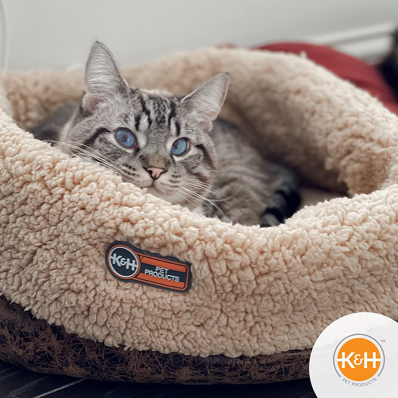 K&H Pet Products Thermo-Snuggle Cup Bomber - Indoor Heated Cat Bed Animals & Pet Supplies > Pet Supplies > Cat Supplies > Cat Beds K&H PET PRODUCTS   