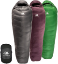 Hyke & Byke Katahdin 32F 15 0F 625 Fill Power Hydrophobic Sleeping Bag with Advanced Synthetic - Ultra Lightweight 4 Season Men and Women Mummy Bag Designed for Backpacking