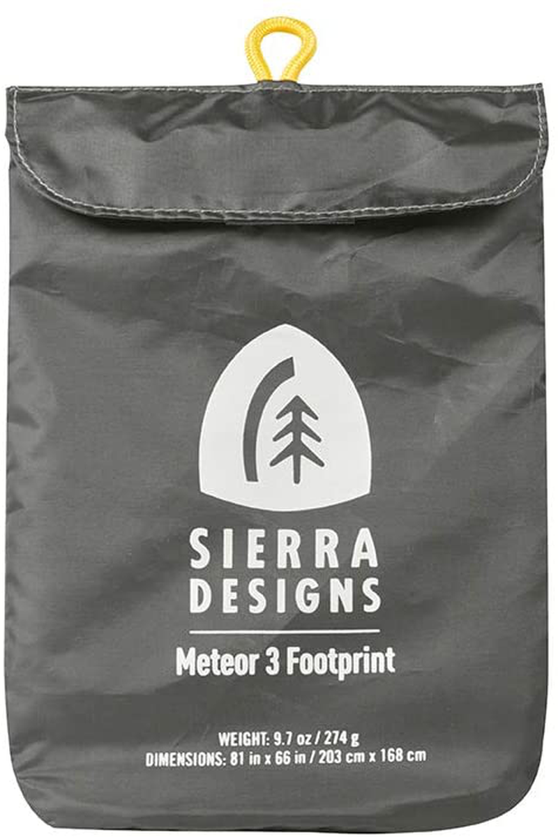 Sierra Designs Meteor 3 Tent Footprint, Lightweight, Wr/Pu1800Mm, Fitted Ground Camping Tarp Designed for the Meteor 3 Person Tent Sporting Goods > Outdoor Recreation > Camping & Hiking > Tent Accessories Sierra Designs   