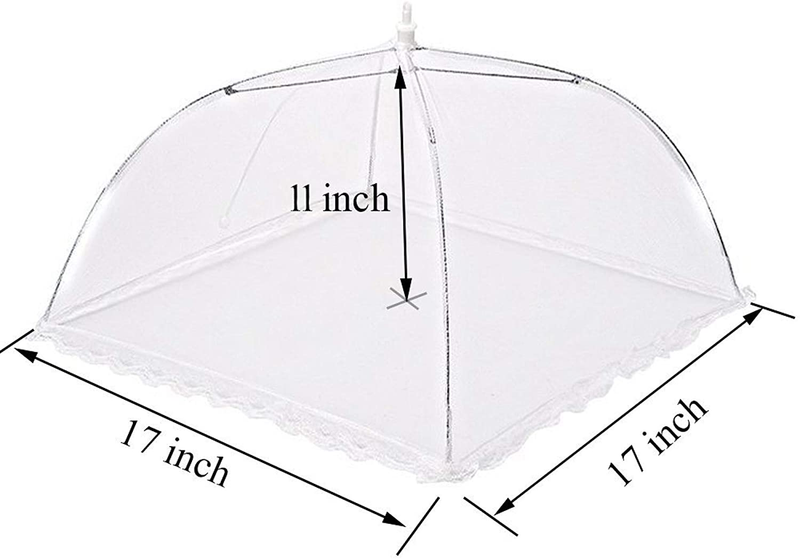 Simply Genius (6 Pack) Large and Tall 17X17 Pop-Up Mesh Food Covers Tent Umbrella for Outdoors, Screen Tents, Parties Picnics, Bbqs, Reusable and Collapsible Sporting Goods > Outdoor Recreation > Camping & Hiking > Tent Accessories Simply Genius   