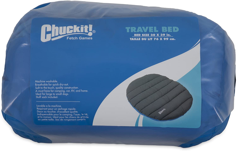 Chuckit! Travel Pillow Bed, One Size, Blue and Grey Animals & Pet Supplies > Pet Supplies > Dog Supplies > Dog Beds Chuckit!   