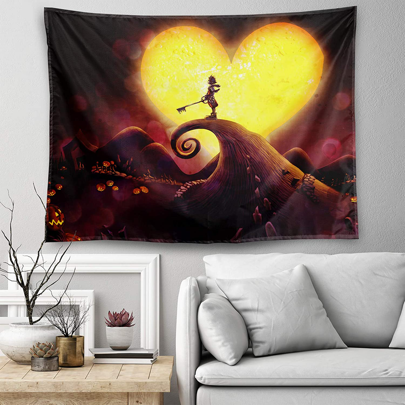 Kingdom Hearts Tapestry Home Decorations Art Wall Hanging Hippie Tapestries 60 x 40 inch Home & Garden > Decor > Artwork > Decorative Tapestries DZGlobal   