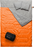 Mallome Sleeping Bags for Adults Kids & Toddler - Camping Accessories Backpacking Gear for Cold Weather & Warm - Lightweight Equipment with Ultralight Compact Bag - Girls Boys Single & Double Person Sporting Goods > Outdoor Recreation > Camping & Hiking > Sleeping BagsSporting Goods > Outdoor Recreation > Camping & Hiking > Sleeping Bags MalloMe Sunburst Orange Double - 59in x 86.6" 