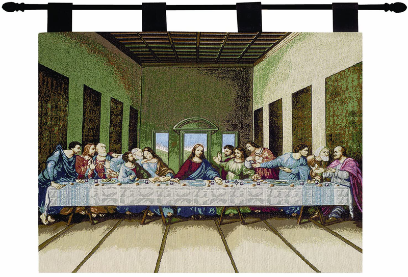 Manual Inspirational Collection 13 X 18-Inch Wall Hanging with Frame, Ten Commandments Home & Garden > Decor > Artwork > Decorative Tapestries Manual Woodworker Last Supper 36 by 26-Inch 