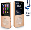 Mp3 Player, Hotechs Hi-Fi Sound, with FM Radio, Recording Function Build-in Speaker Expandable Up to 64GB with Noise Isolation Wired Earbuds (Black) Electronics > Audio > Audio Players & Recorders > MP3 Players Hotechs. Gold  